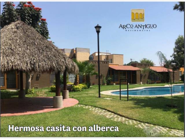 CASA EN VENTA UN NIVEL RESIDENCIAL ARCO ANTIGUO YAUTEPEC MORELOS