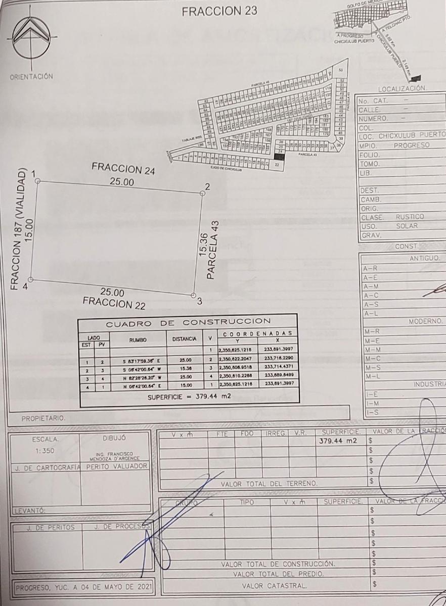 TRATO DIRECTO TERRENO EN VENTA MERIDA, CHICXULUB PUERTO (AVT-1228)