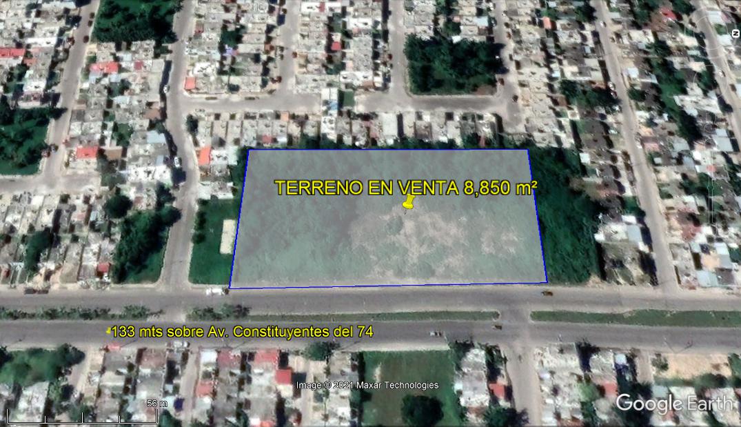 TERRENO COMERCIAL EN VENTA 8,850 m²  CERCA DE CHEDRAUI