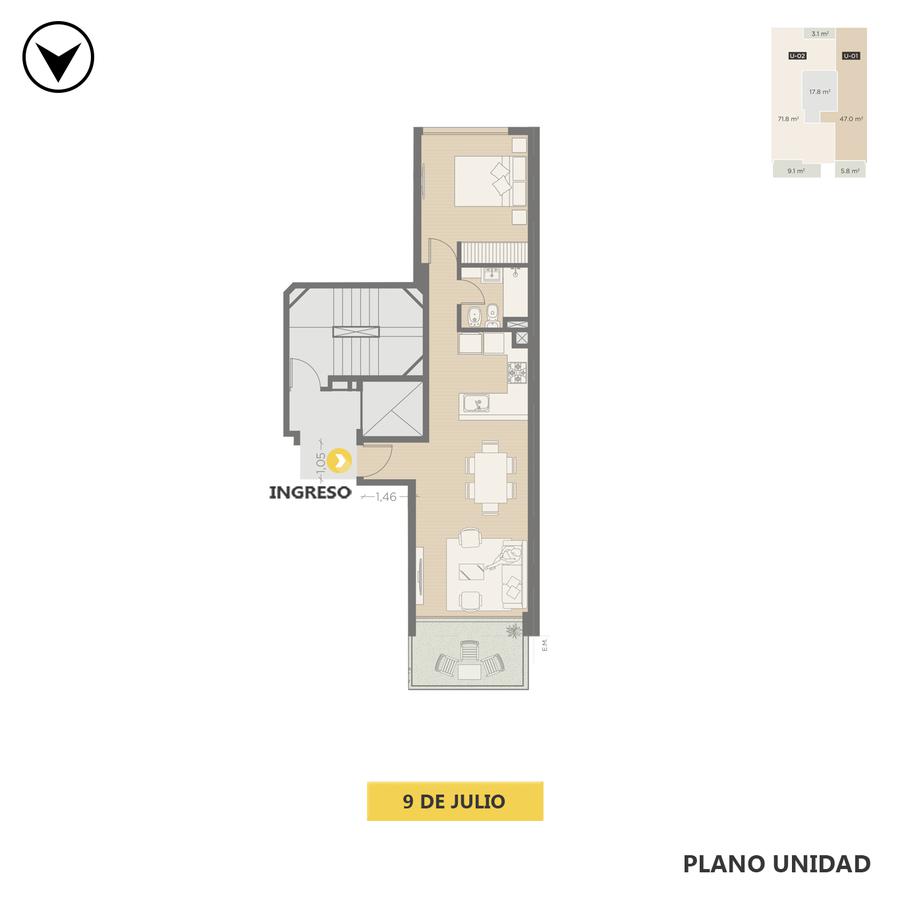 Departamento - Lourdes