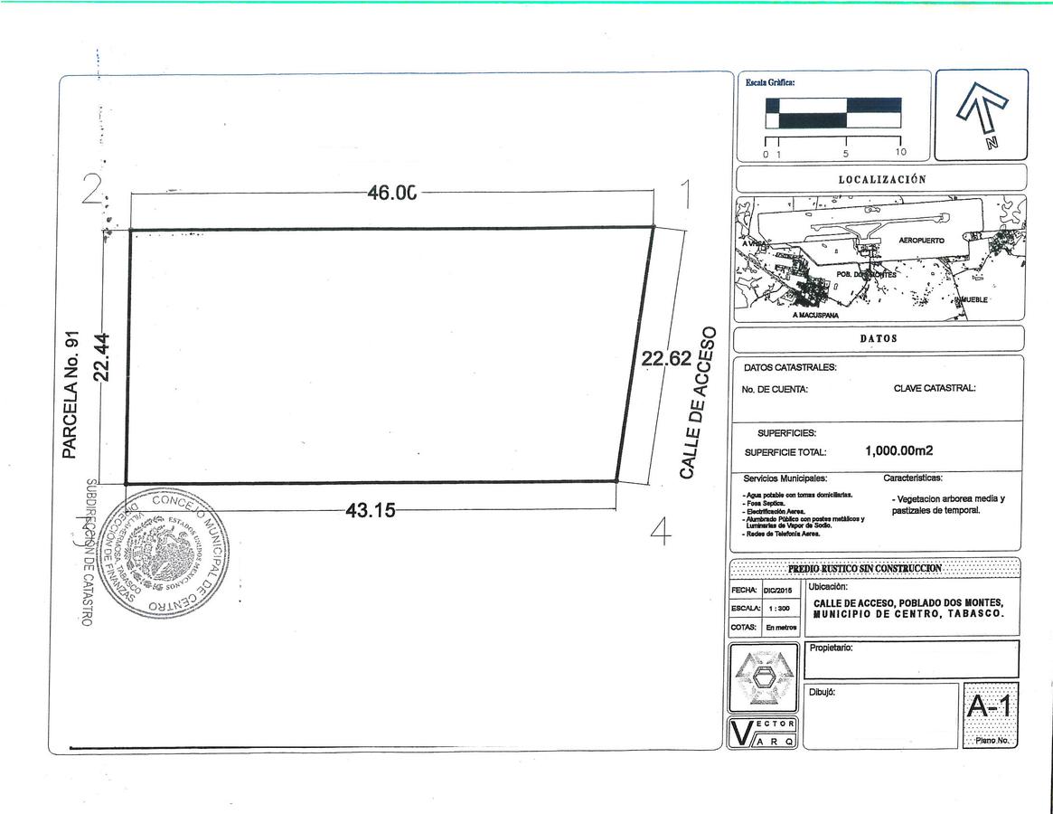 Terreno en Venta en Dos Montes Villahermosa