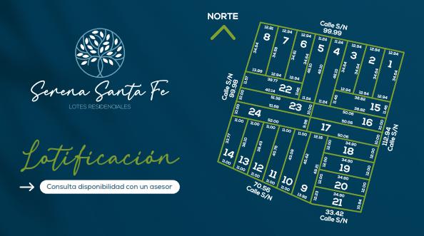 Terreno Residencial en Venta en Gran Santa Fé, Mérida, Yucatán - Serena