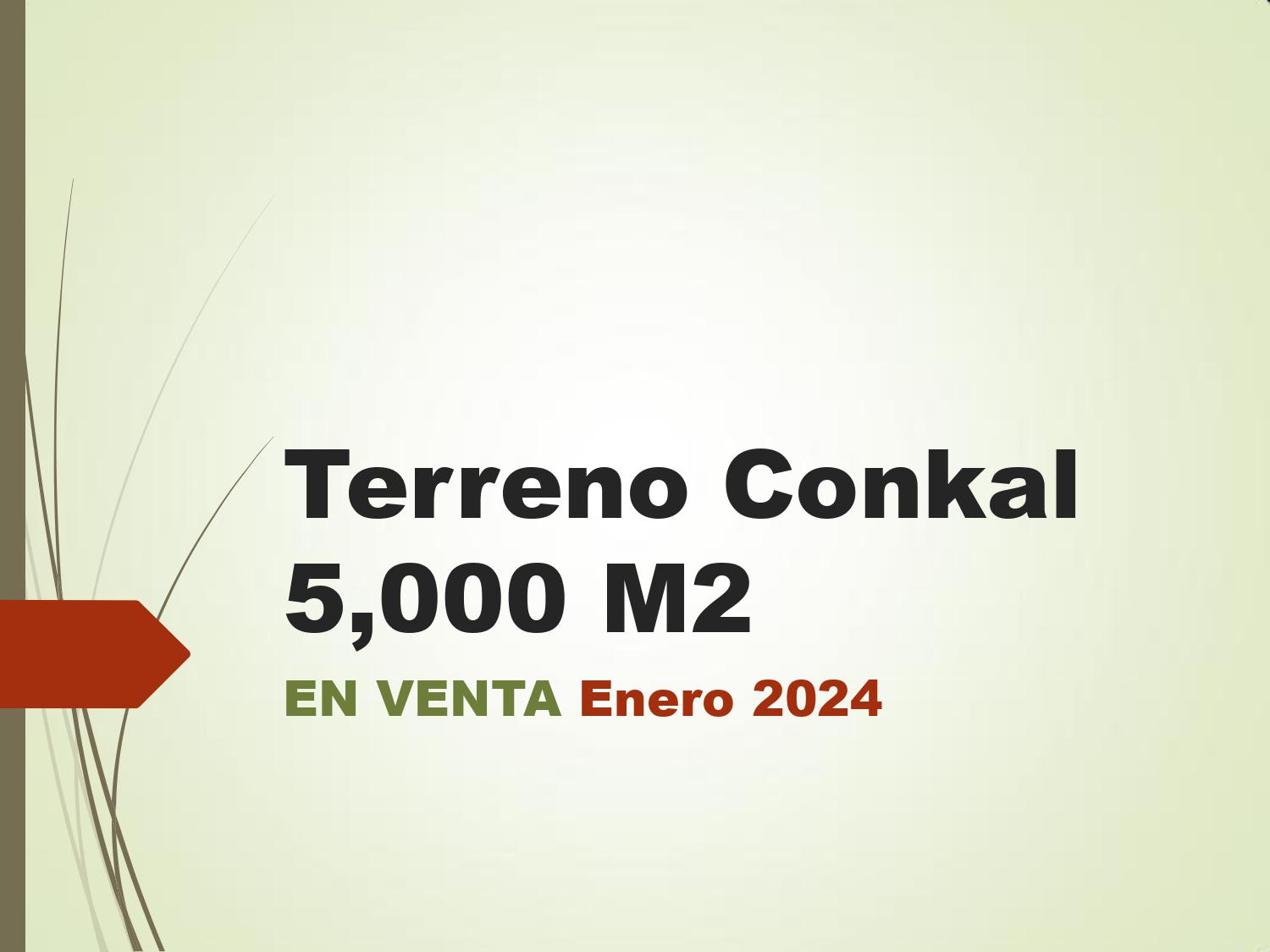 TERRENO AMPLIO EN VENTA MERIDA, CONKAL (AVT-1213)