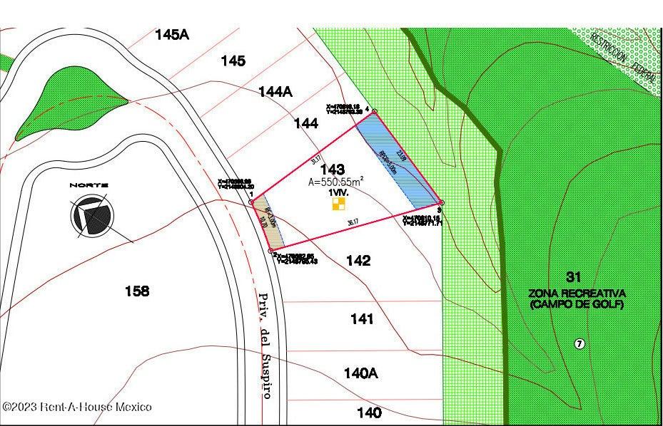 Terreno en Venta en Privada Del Suspiro Bosque, Bosque Real RU 24-519.