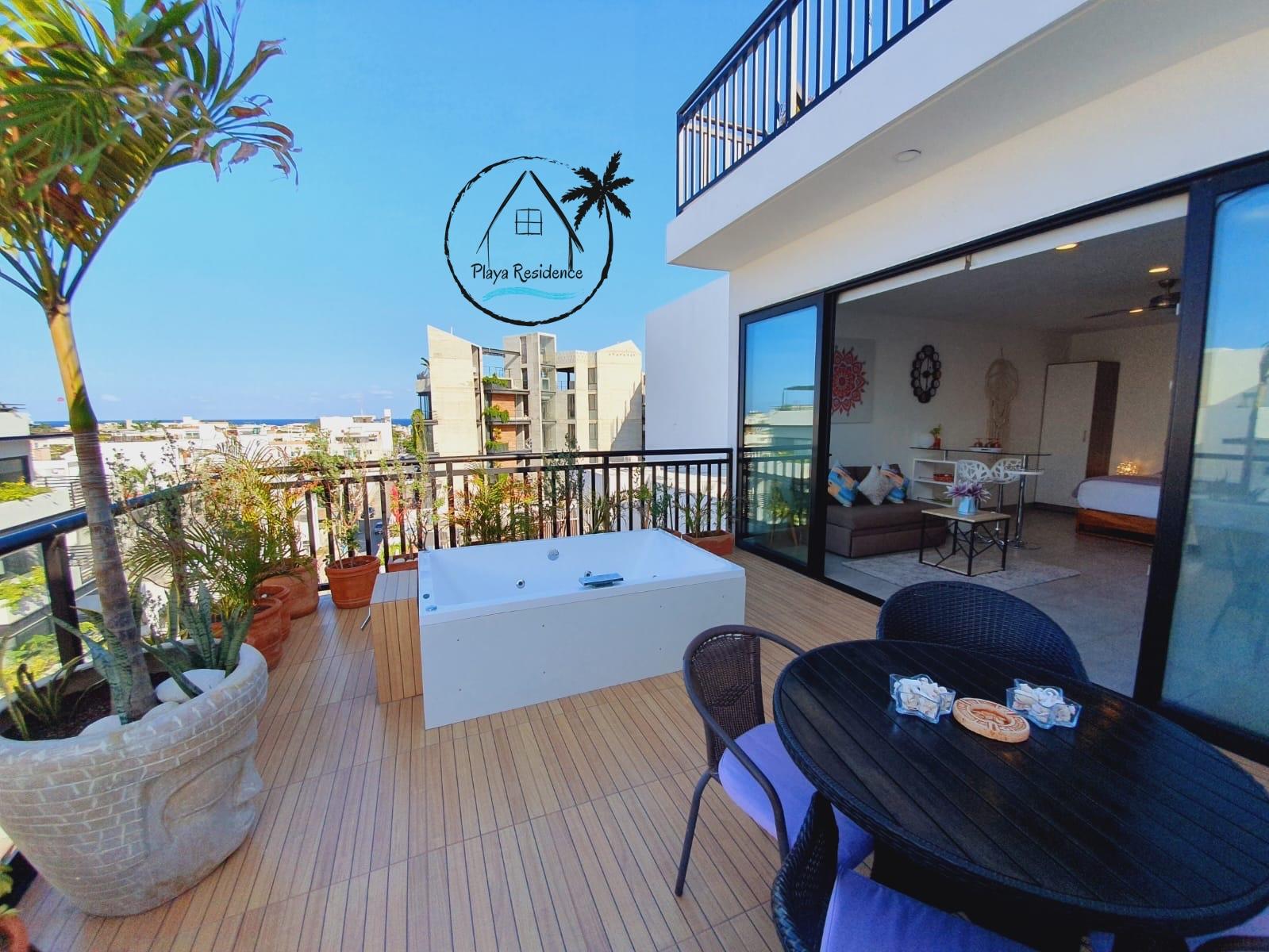 DEPARTAMENTO PENTHOUSE STUDIO EN RENTA CENTRO PLAYA