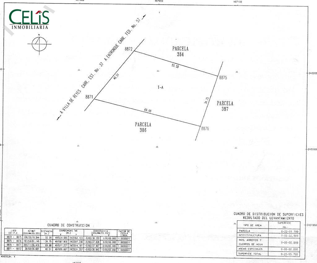 Terreno en venta en Villa de Reyes, San Luis Potosi