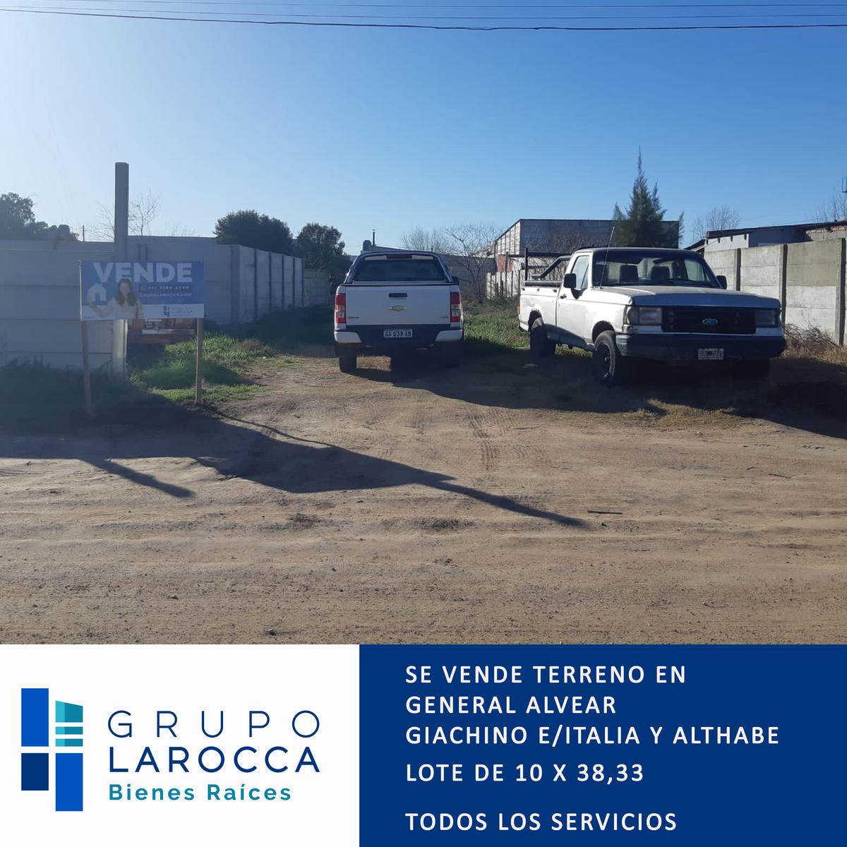 Terreno en  Giachino 430 E / Italia y Althabe