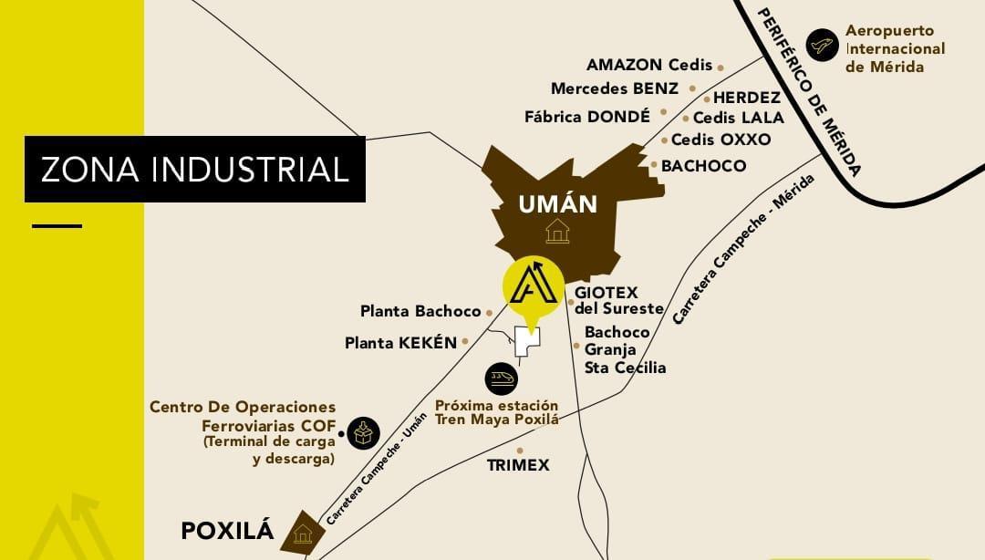 VENTA lotes industriales, UMAN Yucatán