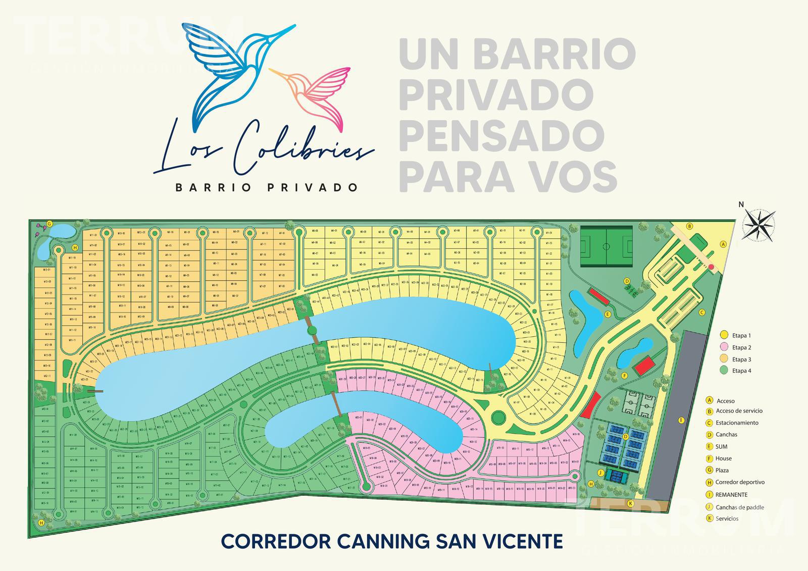 LOTE EN VENTA::LOS COLIBRIES::CANNING:MZNA1L7