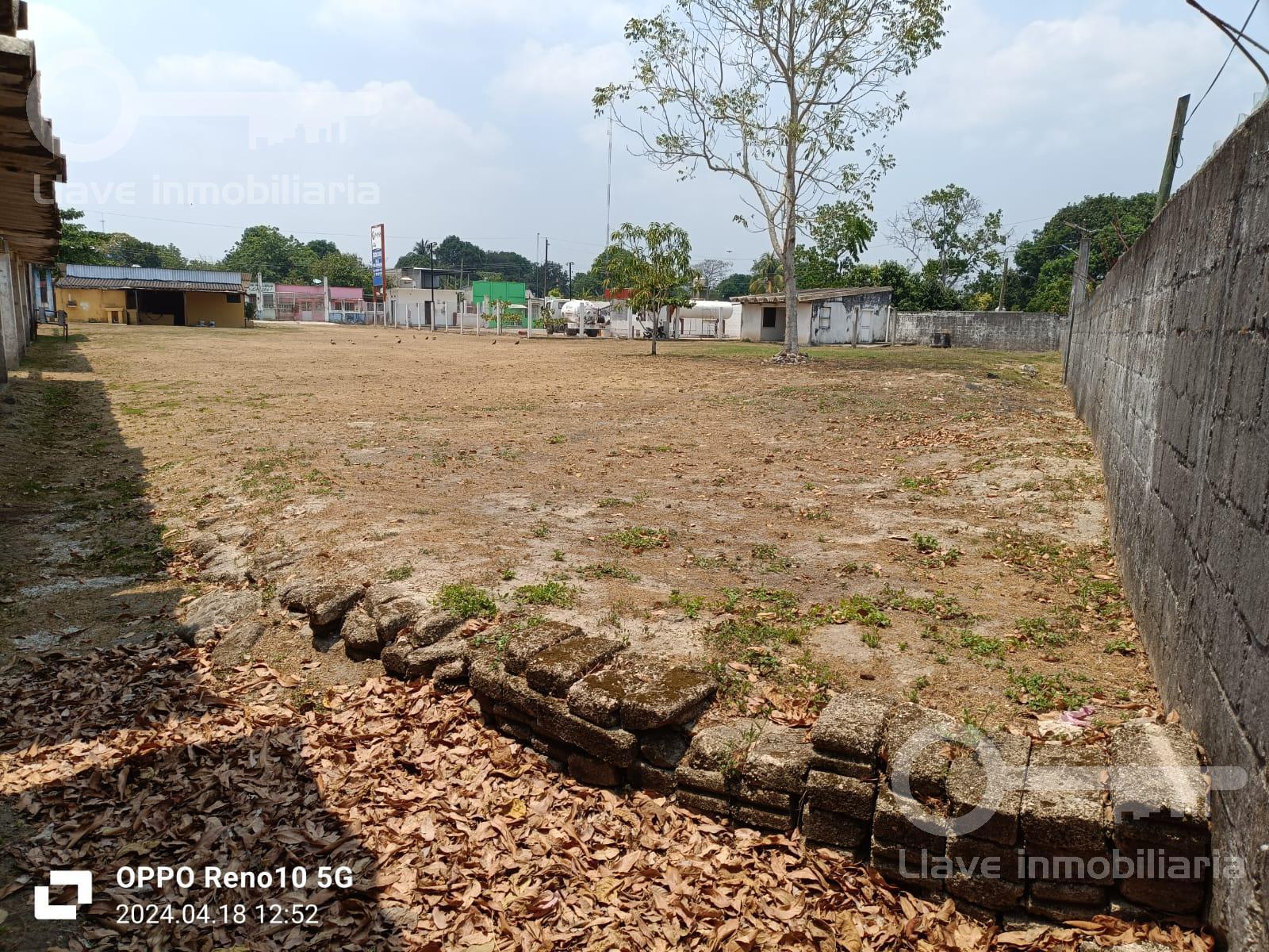 Terreno en renta en calle Jinicuil, entre calles ciruelos y 4 caminos, Col. Aviación, en las Choapas Veracruz.