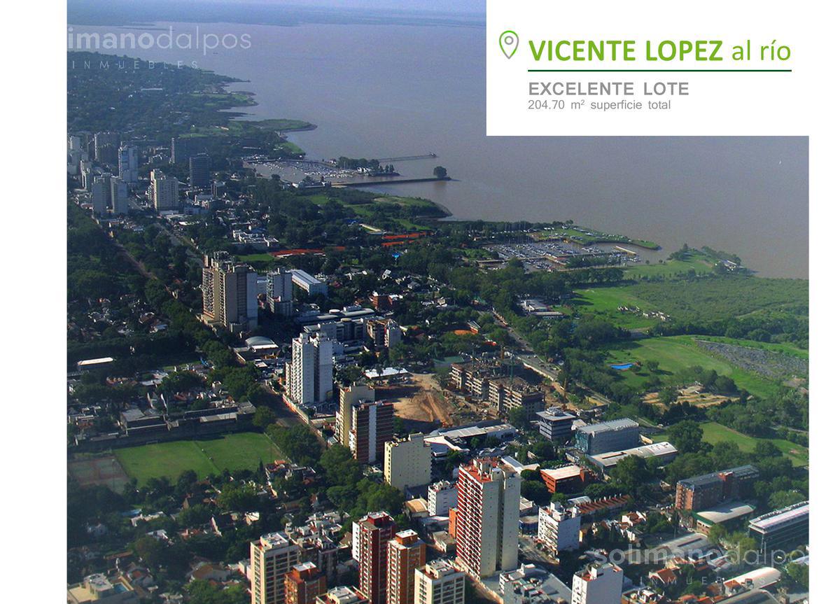 Venta Terreno de 204 m2 totales  - Libertador al Río