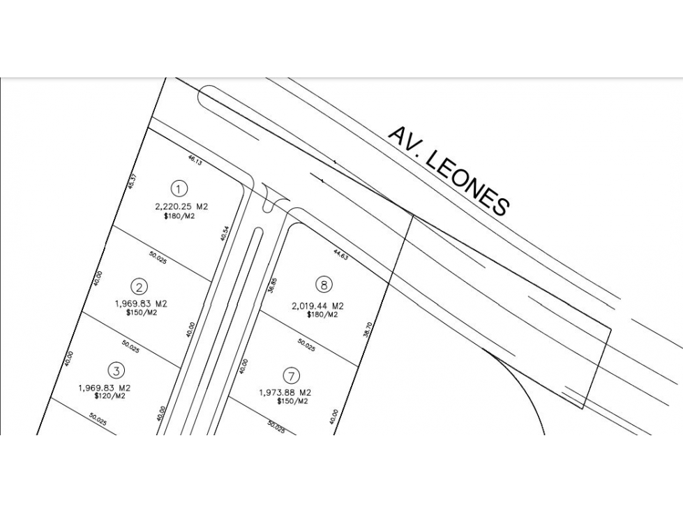 TERRENO EN RENTA AV PASEO DE LOS LEONES 2220 M 2 PRECIO X M 2 $ 180 P