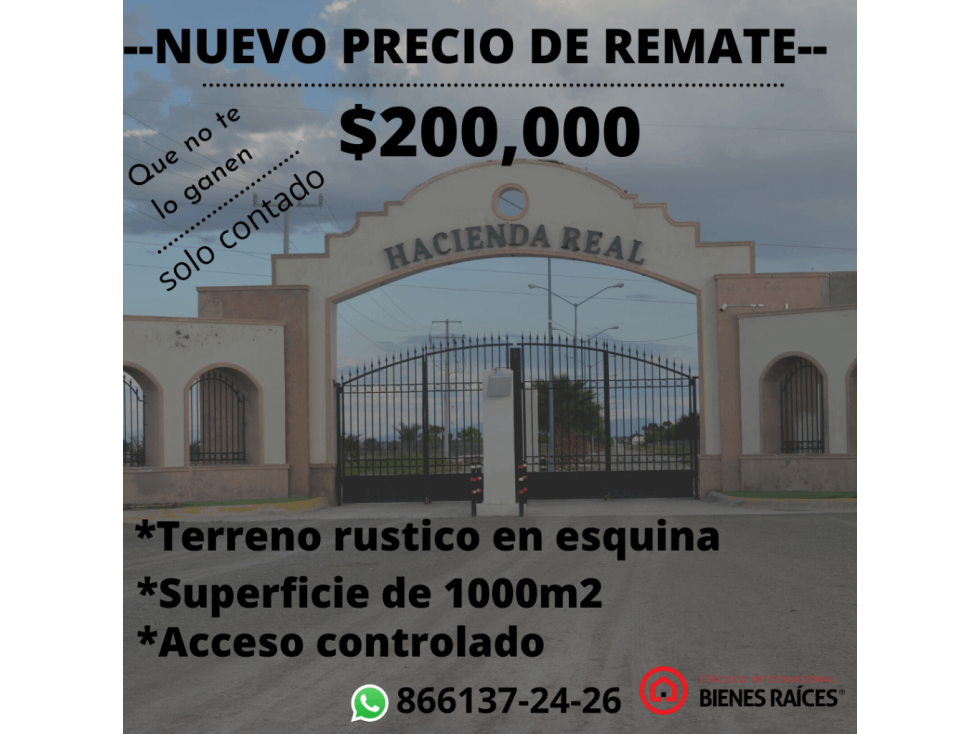 Venta de terrenos a precio de oportunidad